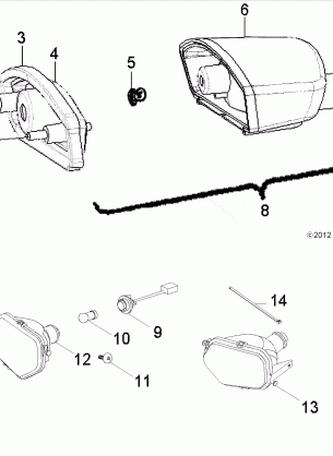 ELECTRICAL HEADLIGHT and TAILLIGHT - R13VA17AA / AB (49RGRTAILLAMPS13RZR170)