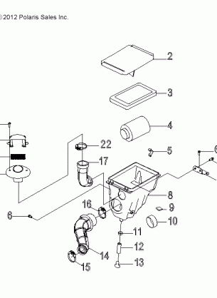 ENGINE AIR INTAKE SYSTEM - R13VA17AA / AB (49RGRAIRBOX13RZR170)