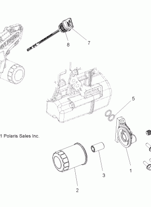 ENGINE OIL FILTER and DIPSTICK - R13VH57AD / 6EAK (49RGROILFILTER12RZR570)