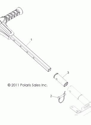 BODY GRAB BAR PASSENGER - R13VH76AC / AD / AN / AS / EAI (49RGRGRABBAR12RZRXP900)