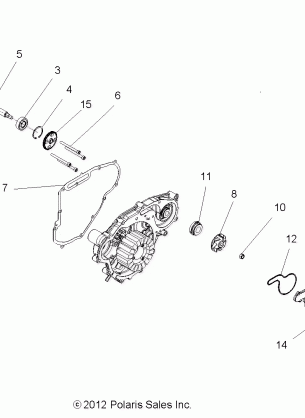 ENGINE OIL PUMP and WATER PUMP - R13VH76AC / AD / AN / AS / EAI (49RGROILPUMP13RZR)