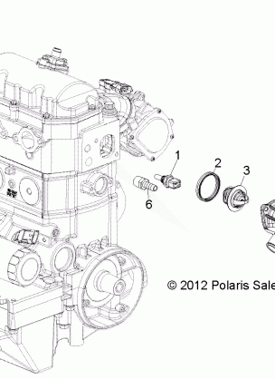 ENGINE THERMOSTAT - R13VH76AC / AD / AN / AS / EAI (49RGRTHERMO13RZR)