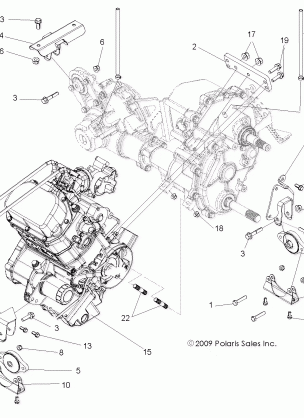 ENGINE TRANSMISSION MOUNTING - R13VH76AC / AD / AN / AS / EAI (49RGRENGINEMTG10RZR)