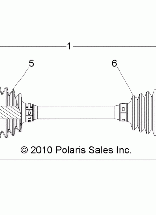 DRIVE TRAIN REAR HALF SHAFT - R13VH76AC / AD / AN / AS / EAI (49RGRSHAFTDRIVERR1332884)