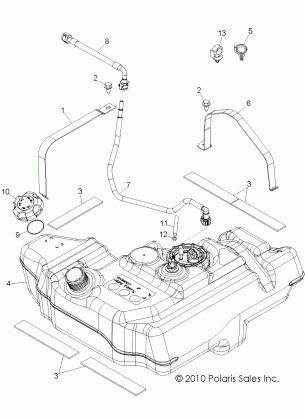 BODY FUEL TANK - R13VH76AC / AD / AN / AS / EAI (49RGRFUEL11RZRS)