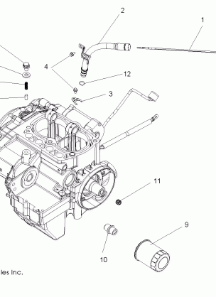 ENGINE DIPSTICK and OIL FILTER - R13XE76AD / EAI (49ATVDIPSTICK08VISTA)