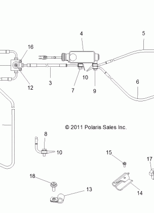 BRAKES BRAKE LINES and MASTER CYLINDER - R13XE76AD / EAI (49RGRBRAKELINES12RZR4)