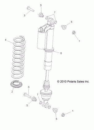 SUSPENSION REAR SHOCK MOUNTING - R13XE76AD / EAI (49RGRSHOCKMTGRR11RZR4)