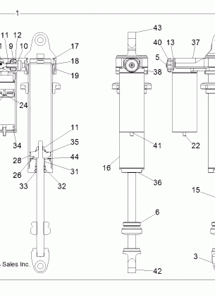 SUSPENSION REAR SHOCK (7043938) - R13XT87AA / 9EAK (49RGRSHOCKRR7043938)