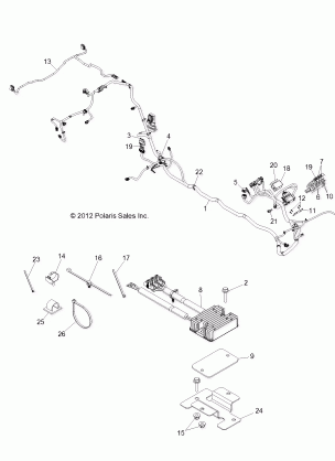 ELECTRICAL WIRE HARNESS - R13XT87AA (49RGRHARNESS13RZRXP)