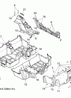 BODY FLOOR and ROCKER PANELS - R13XT9EFX (49RGRFLOOR13RZRXP4)