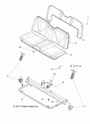 BODY SEAT - R13RH50AG / AH / AM / AR (49RGRSEAT12500)