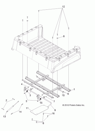 BODY BOX MOUNTING - R13RH50AG / AH / AM / AR (49RGRBOXMOUNTING13500CREW)