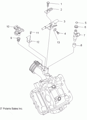 ENGINE FUEL INJECTION - R13RH50AG / AH / AM / AR (49RGRFUELINJECT08500EFI)