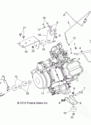 ENGINE MOUNTING - R13RH50AG / AH / AM / AR (49RGRENGINEMTG11500EFI)