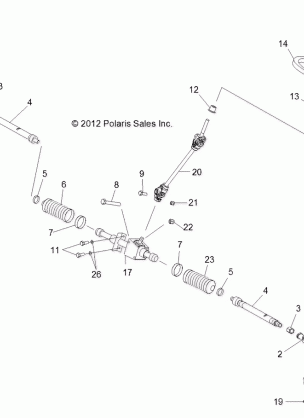 STEERING STEERING ASM. - R13RH50AG / AH / AM / AR (49RGRSTEERING13500)