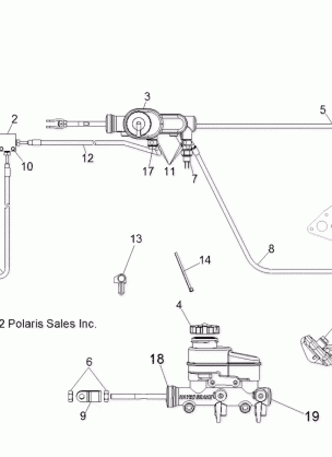 BRAKES LINES and MASTER CYLINDER - R13TH76 / 7E ALL OPTIONS (49RGRBRAKELINES13800EFI)