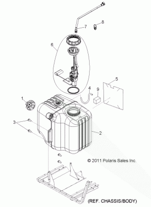 BODY FUEL TANK ASM. - R13TH76 / 7E ALL OPTIONS (49RGRFUEL118004X4)