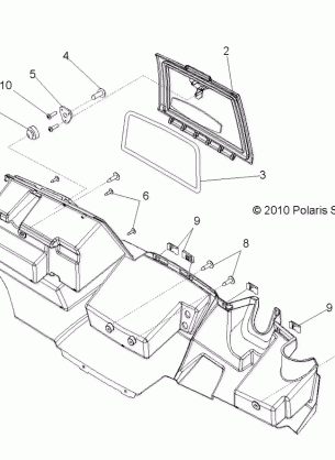 BODY GLOVE BOX STORAGE - R13TH90DG (49RGRGLOVEBOX118004X4)