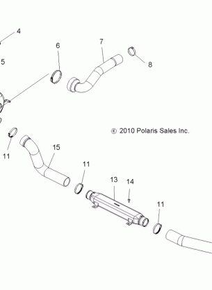 ENGINE AIR INTAKE DUCTING - R13TH90DG (49RGRAIRINTAKEDCTG11900D)