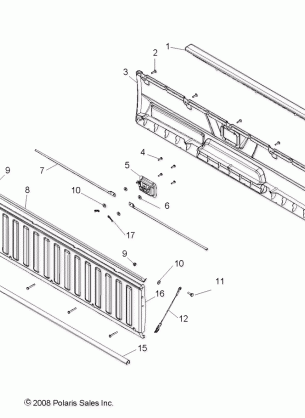 BODY TAILGATE ASM. - R13TH90DG (49RGRTAILGATE095004X4)