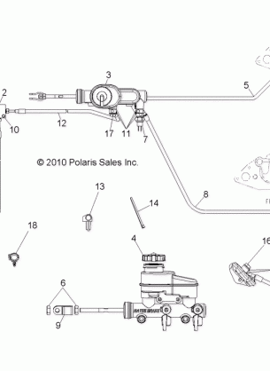 BRAKES LINES and MASTER CYLINDER - R13TH90DG (49RGRBRAKELINES11900D)