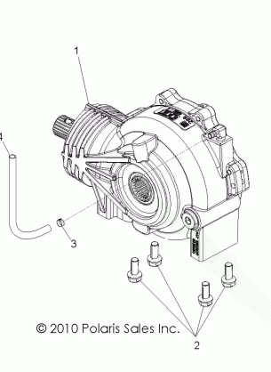 DRIVE TRAIN FRONT GEARCASE MOUNTING - R13TH90DG (49RGRGEARCASEMTG11900D)