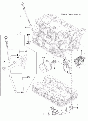 ENGINE OIL SYSTEM and DIPSTICK - R13TH90DG (49RGROILPUMP11DCREW)