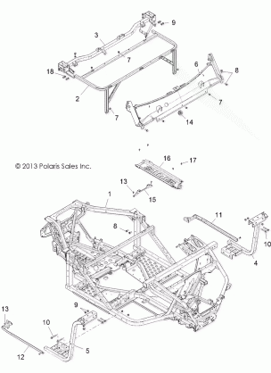 CHASSIS MAIN FRAME - R13UH88 / UH9E ALL OPTIONS (49RGRCHASSIS13900XP)
