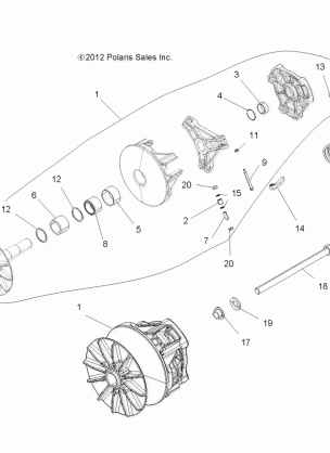 DRIVE TRAIN CLUTCH PRIMARY - R13UH88 / UH9E ALL OPTIONS (49RGRCLUTCHDRV13900XP)