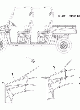 BODY SIDE NETS - R13WH50AG / AH / AR / AX (49RGRNETS12500CREW)