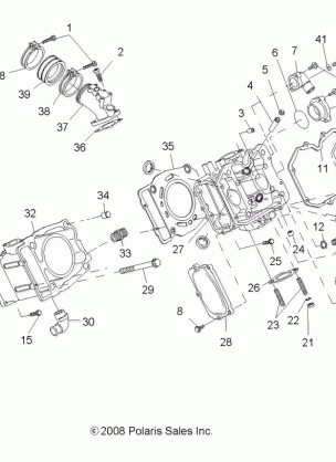 ENGINE CYLINDER - R13WH50AG / AH / AR / AX (49RGRCYLINDER095004X4)