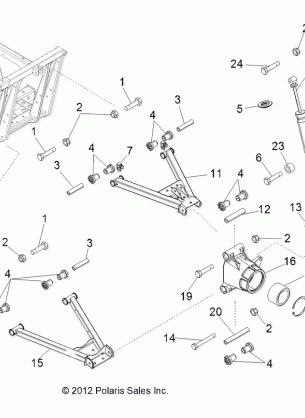 SUSPENSION REAR - R13WH50AG / AH / AR / AX (49RGRSUSPRR13500CREW)