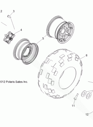 WHEELS REAR - R13WH50AG / AH / AR / AX (49RGRWHEELRR13500CREW)