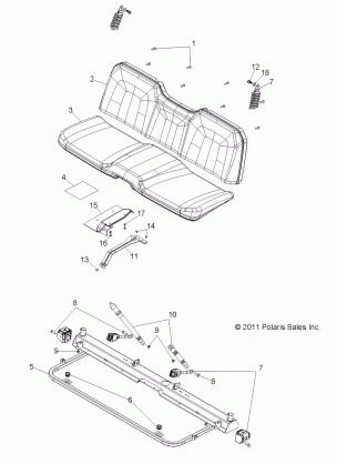 BODY SEAT and BASE - R12HR76AG / AR (49RGRSEAT126X6)