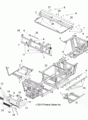 CHASSIS FRAME and FRONT BUMPER - R12HR76AG / AR (49RGRCHASSIS116X6)