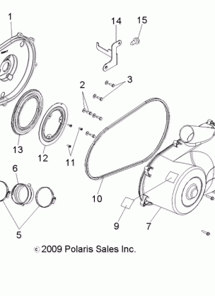 DRIVE TRAIN CLUTCH COVER - R12HR76AG / AR (49RGRCLUTCHCVR108004X4)