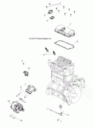 ENGINE THROTTLE BODY and VALVE COVER - R12HR76AG / AR (49RGRTHROTTLEBODY11800CREW)