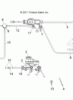 BRAKES LINES and MASTER CYLINDER - R12WH90DG (49RGRBRAKELINES12DCREW)