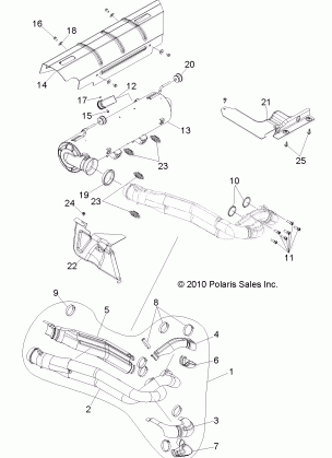 ENGINE EXHAUST SYSTEM - R12JT87AB / AD / AS / AW / 9EAW (49RGREXHAUST11RZR875)