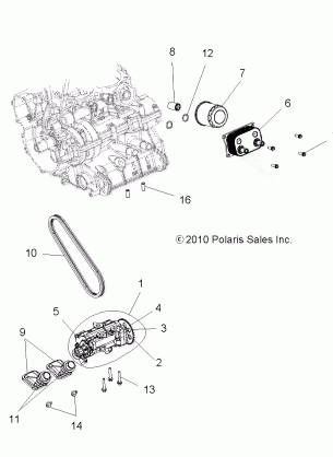 ENGINE OIL PUMP and OIL COOLER - R12JT87AB / AD / AS / AW / 9EAW (49RGROILPUMP11RZR875)