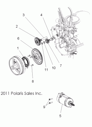 ENGINE STARTER and DRIVE - R12JT87AB / AD / AS / AW / 9EAW (49RGRSTARTINGMTR12RZRXP900)