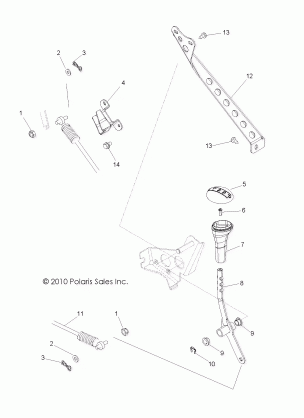 DRIVE TRAIN GEAR SELECTOR - R12JT87AB / AD / AS / AW / 9EAW (49RGRGEARSELECT11RZR875)