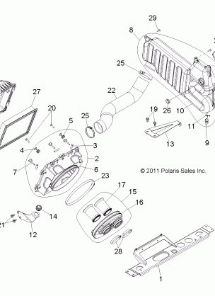 ENGINE AIR INTAKE SYSTEM - R12JT9EFX (49RGRAIRBOX12RZRXP900)