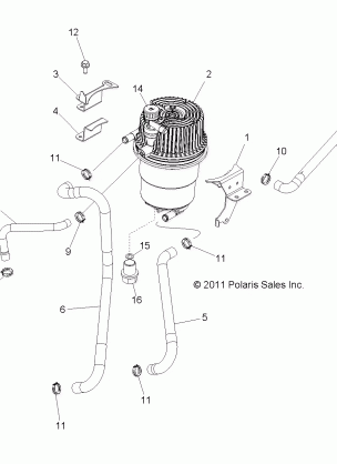 ENGINE OIL TANK and LINES - R12JT9EFX (49RGROILTANK12RZRXPI)