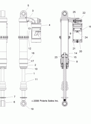 SUSPENSION FRONT SHOCK - R12VE76AB / AE / AJ / AO (49RGRSHOCKFRT7043422)