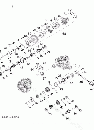 DRIVE TRAIN MAIN GEARCASE INTERNALS - R12VH57FX (49RGRTRANSINTL1332957)