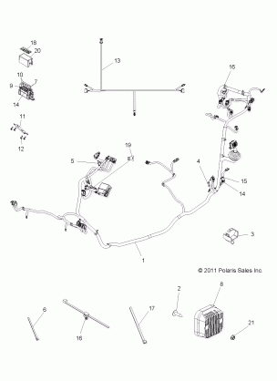 ELECTRICAL WIRE HARNESS - R12VH57FX (49RGRHARNESS12RZR570I)