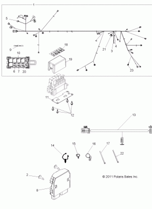 ELECTRICAL WIRE HARNESS - R12XE7EAB / EAO (49RGRHARNESS12RZR4EPS)