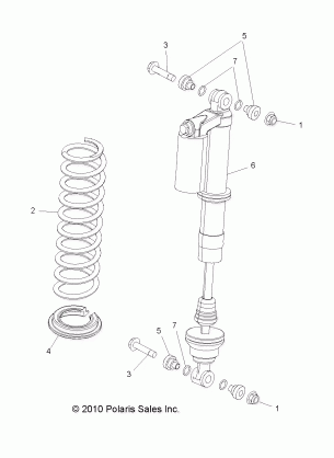 SUSPENSION FRONT SHOCK MOUNTING - R12XE76AD / 7EAB / EAO (49RGRSHOCKMTG11RZR4)